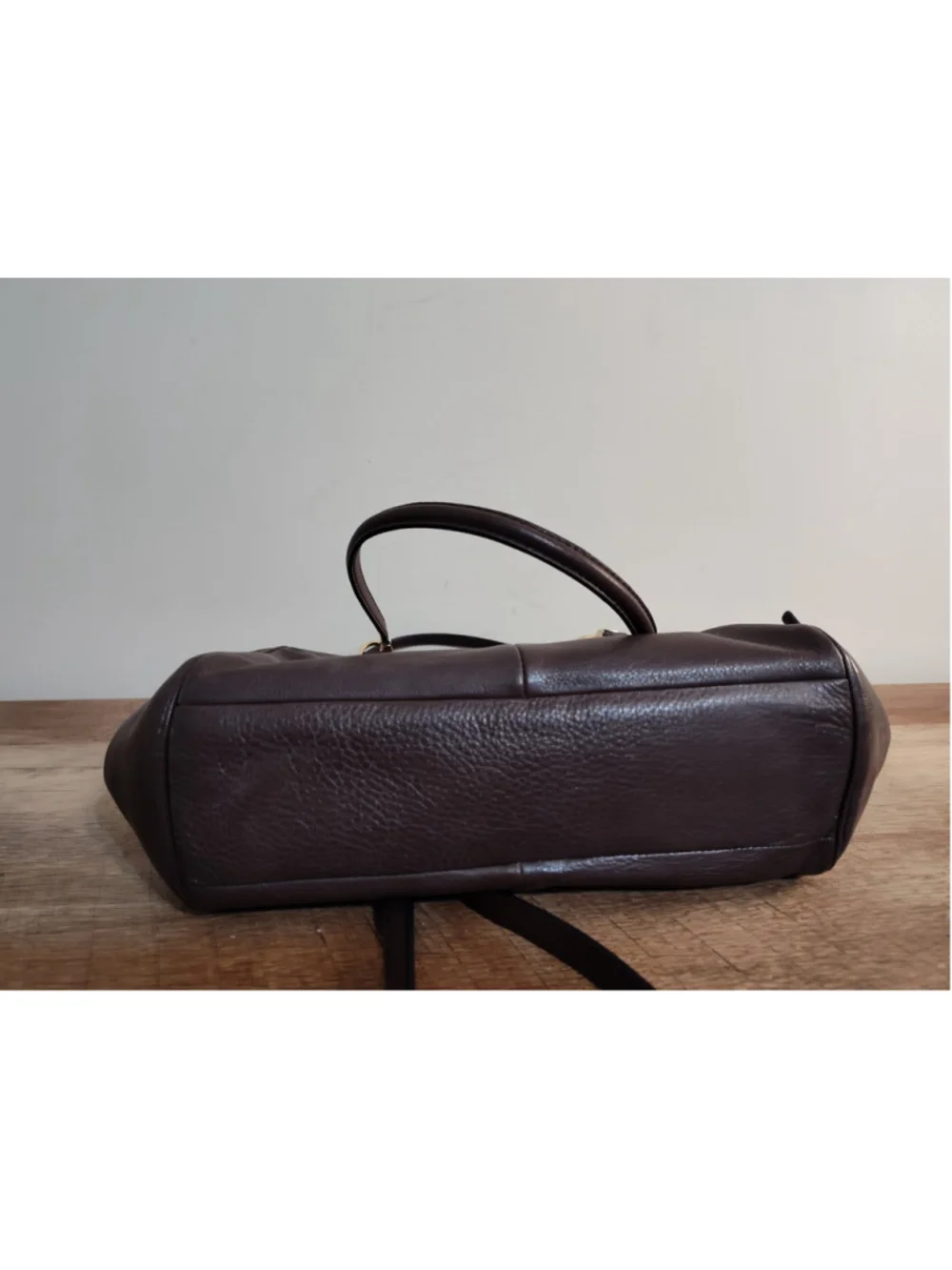 Women's Coach Brown Leather Satchel Bag One Size